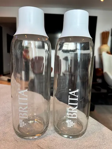 Brita Premium Reusable Glass Water Bottles - set of 2