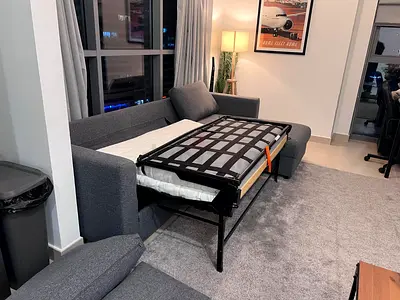 Ikea vimle L shape sofa bed Dark gray Excellent Condition like new Condition