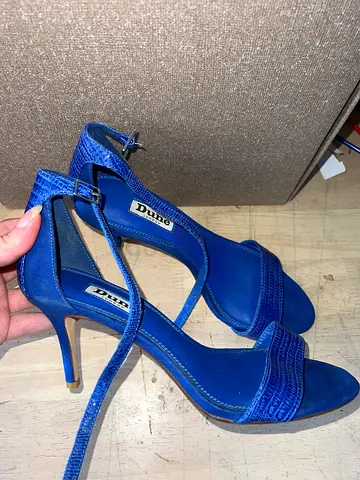 Blue dune heels size 37