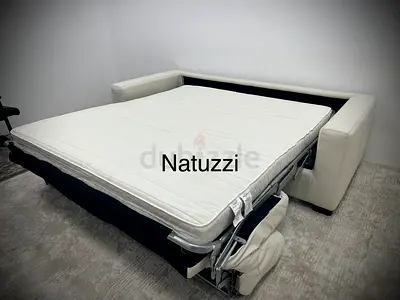 Selling pure leather Natuzzi sofabed