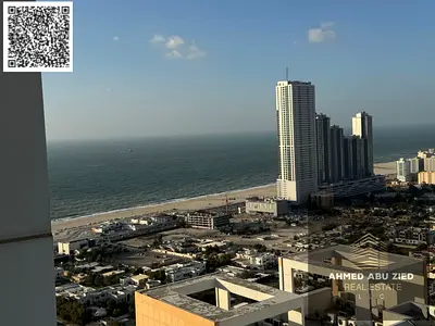Largest Fully Furnished 3BR Master Apartment with Sea View for Rent in Ajman One Towers - Al Rashid