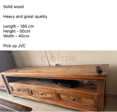 Lucky’s Solid Wooden TV Entertainment Unit - 180cm, Heavy Quality