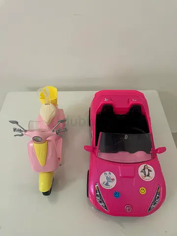 Barbie Car and Vespa set