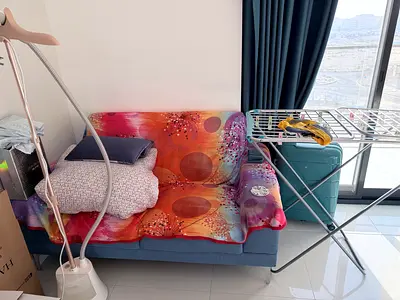 Compact 2-seater Sofa Bed with Big suit bed - Good Condition