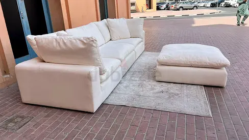 Premium quality Marina Home modular sofa with footstool