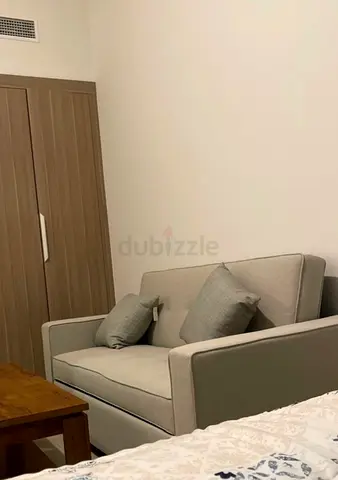 Compact 2-seater Sofa bed in Light Grey — Good Condition