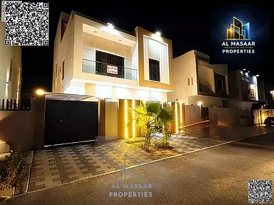 فيلا طابقين وروف 6غرف نوم ماستر تملك حر السعر شامل رسوم التسسجيل