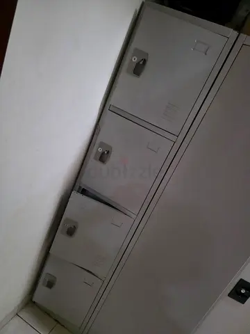 Metal Office Locker Cabinet 6-Compartment - Good Condition