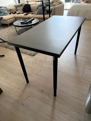 Adjustable rectangular dining/work table - excellent condition