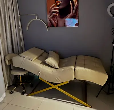 Beauty salon bed + chair for sale