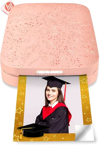 HP Sprocket Portable 2x3 Instant Photo Printer (Blush) Print Pictures on Zink Sticky