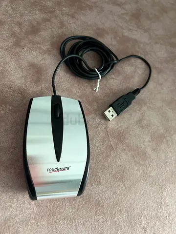 Touchmate Wired USB Optical Mouse - Silver