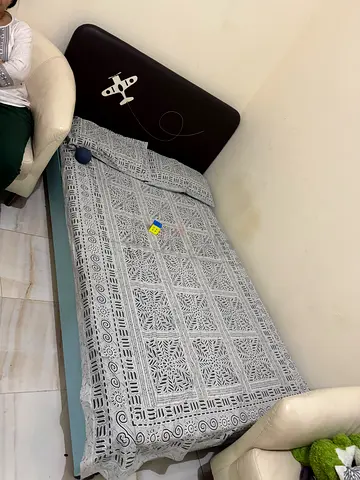 Kids single bed with mattress - good condition, Dh 200 ((Available on 29th Jun)