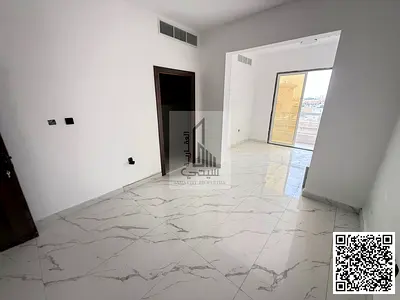 Spacious studio apartment for rent in Al Muwaihat 1 with a separate kitchen
