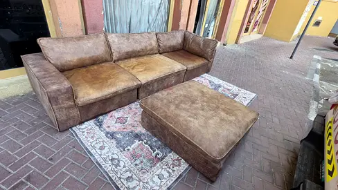 Original cow 🐄 leather marina home sofa
