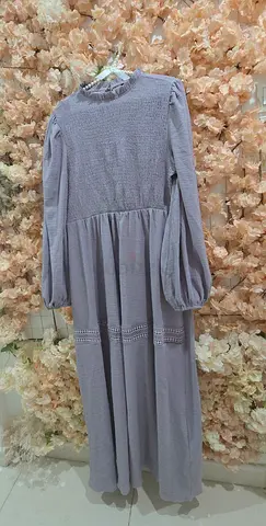 Light purple Long Sleeve Modest Maxi Dress - Size Unknown