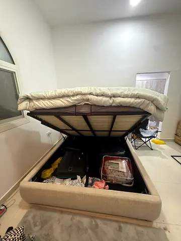 Queen storage bed frame with hydraulic storage- Homecentre product