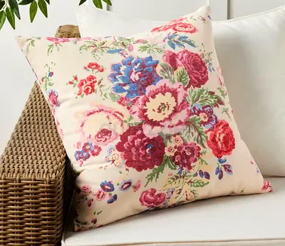 2 Pottery Barn Rosa Printed Outdoor Pillow
