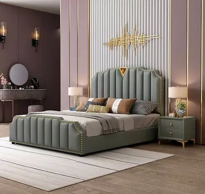 Brand New Luxury King Size Bed - Fully Customizable - UAE Sharjah Manufactured