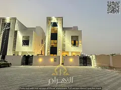 With electricity, water, and air conditioning | Own a luxury villa in Al Helio 2, Ajman | 6 master b