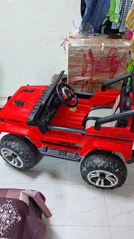 Red Electric Ride-on Toy Jeep for Kids