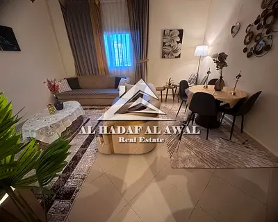 شقة غرفتين وصالة مفروشة للإيجار في برج نجمة القناة – القصباء