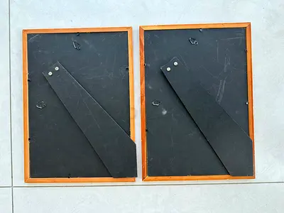 Set of 2 Wooden Photo Frames (A4-ish)