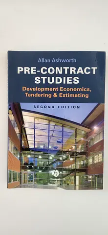 Pre-Contract Studies (Construction/Contract Guide) - Used Textbook