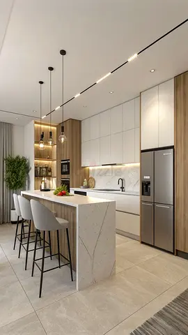 Modern Kitchen Island Bar table Custom made UAE