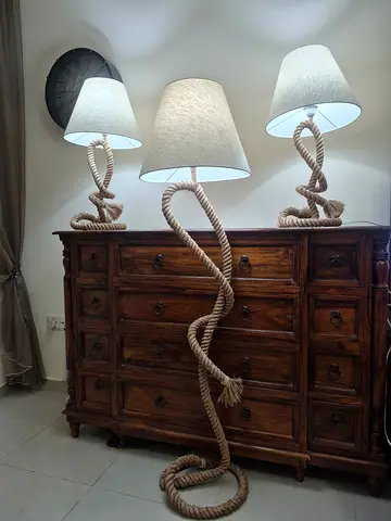 Stylish Rope Lamps set of 3