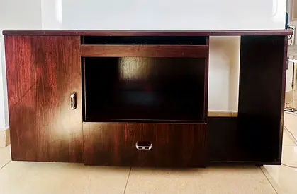 Wooden desktop computer table