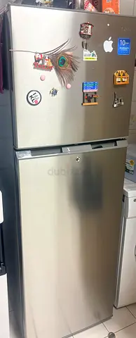 Silver double-door refrigerator 280L - good working condition