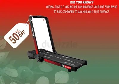50%OFF PowerMax Motorized Treadmill JogPad- 2 super fast with free delivery