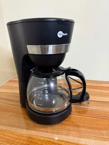 Used drip coffee maker with glass carafe
