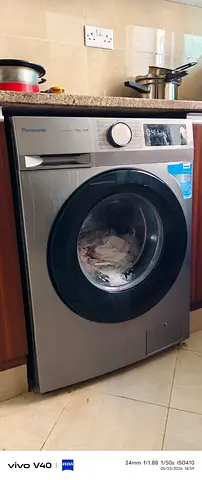 Panasonic Front Load Washing Machine - 7kg, Silver, Good Condition
