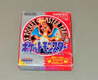 Original Japanese Pokémon Red (Pocket Monsters) — with Box