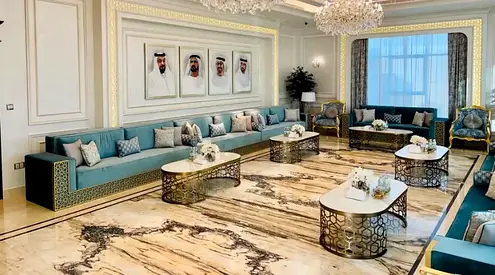 Living Room Feature Wall  Majlis Renovation Services