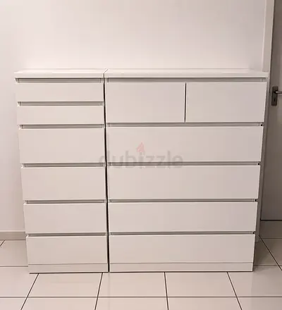 White Modern Chest of Drawers - 10+ Storage Drawers IKEA MALM
