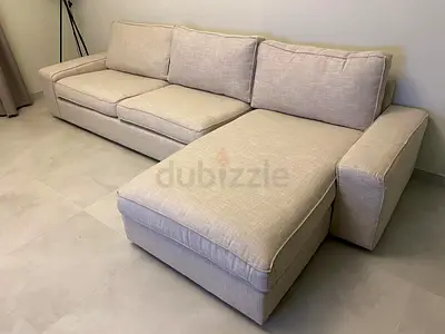 Ikea kivik L shape sofa beige Excellent Condition