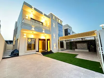 🏡 فيلا للإيجار بالحليو 2 عجمان | 5 غرف ماستر بخزائن + حوش كبير + مظلة | 130 ألف 4 دفعات 💸