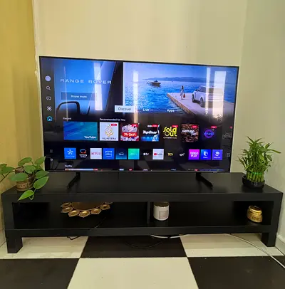 55” Samsung QLED TV with Box  TV Stand