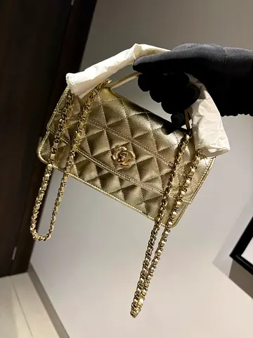 Chanel clutch with chain