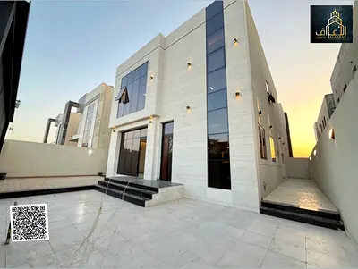 Villa for rent, the first resident in Ajman, four rooms, a council, a large monster hall, central air conditioning