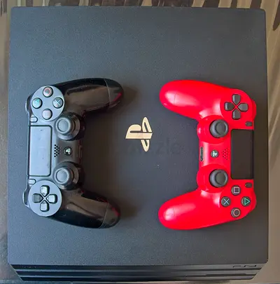 Sony PlayStation 4 Pro 1 TB Console with Two DualShock 4 Controllers
