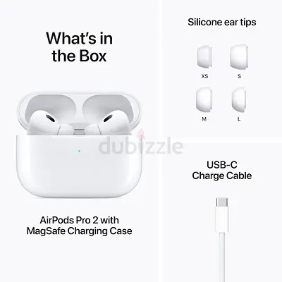 Apple AirPods Pro 2 GEN 2 Wireless Earbuds, Bluetooth Headphones, Active Noise Cancellation