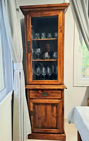 Wooden display unit- display cabinet- vitrine cabinet