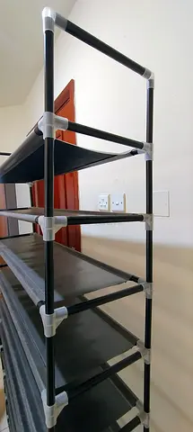 Lightweight 10-Tier Plastic Shoe Rack / detachable / can store 50 pair shoes