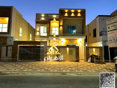 For sale: Modern 5-bedroom villa with air conditioning, super deluxe finishing, in Al Yasmin area,