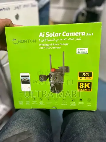 honton AI Solar 3-in-1 PTZ Security Camera (5G Wi‑Fi, 8K)