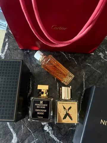 Perfume Cartier,nishane ,fragrance du bois